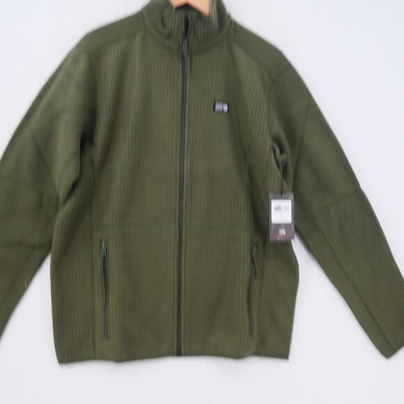 NEW Mountain Hardwear Men's Medium Explore Fleece Jacket, Surplus Green - Picture 7 of 16